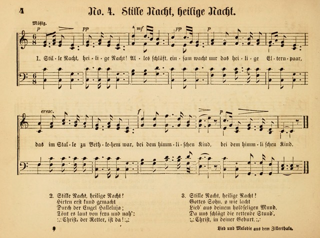 Sonntags-Schul-Harfe: sammlung drei- und vierstimmiger Lieder, Choräle und Responsorien: der Jugend der deutschen evang.-lutherischen Kirche in Amerika (Neuestes Aufl.) page 4