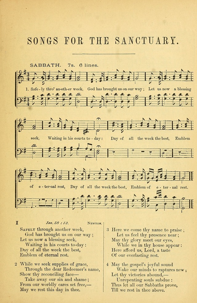 Songs for the Sanctuary: or hymns and tunes for Christian Worship page 2