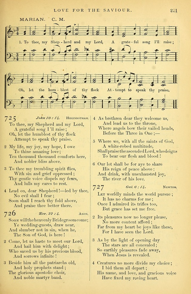 Songs for the Sanctuary: or hymns and tunes for Christian Worship page 222