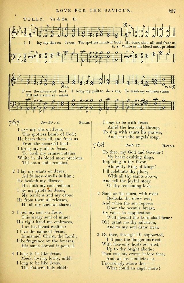 Songs for the Sanctuary: or hymns and tunes for Christian Worship page 238