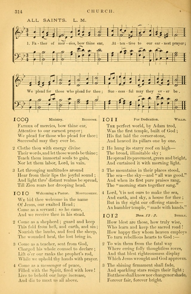 Songs for the Sanctuary: or hymns and tunes for Christian Worship page 315
