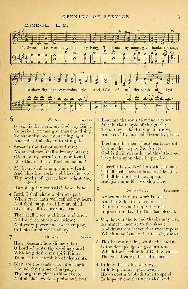 Songs for the Sanctuary: or hymns and tunes for Christian Worship page 4
