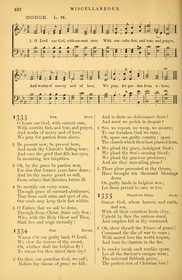 Songs for the Sanctuary: or hymns and tunes for Christian Worship page 423