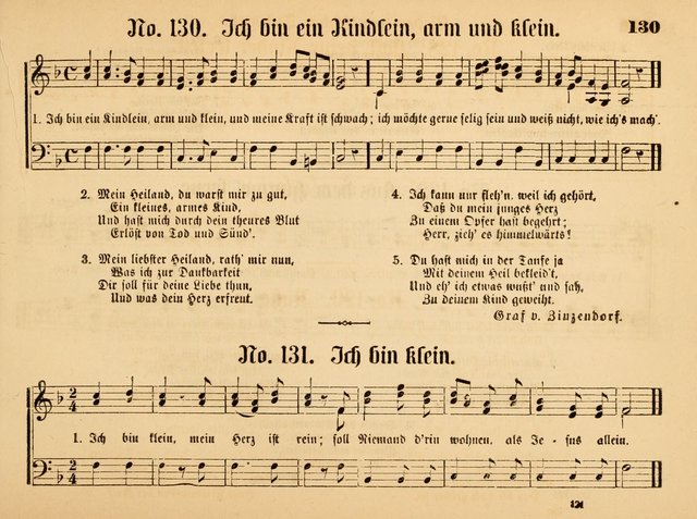 Sonntags-Schul-Harfe: Sammlung drei-und vierstimmiger Lieder, Chörale und Responsorien ... page 130