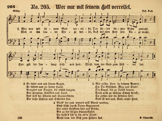 Sonntags-Schul-Harfe: Sammlung drei-und vierstimmiger Lieder, Chörale und Responsorien ... page 197