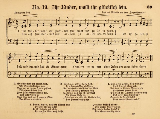 Sonntags-Schul-Harfe: Sammlung drei-und vierstimmiger Lieder, Chörale und Responsorien ... page 44