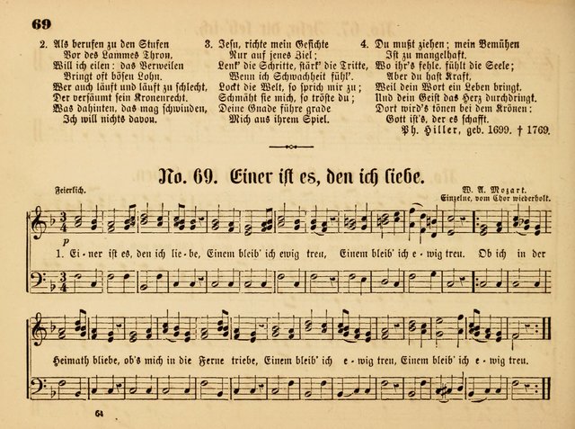 Sonntags-Schul-Harfe: Sammlung drei-und vierstimmiger Lieder, Chörale und Responsorien ... page 73