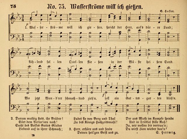 Sonntags-Schul-Harfe: Sammlung drei-und vierstimmiger Lieder, Chörale und Responsorien ... page 79