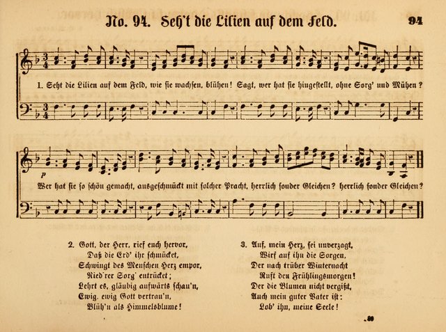 Sonntags-Schul-Harfe: Sammlung drei-und vierstimmiger Lieder, Chörale und Responsorien ... page 98