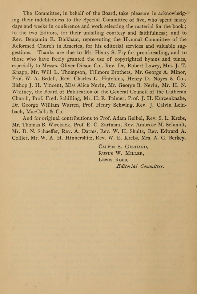The Sunday School Hymnal: with offices of devotion page viii