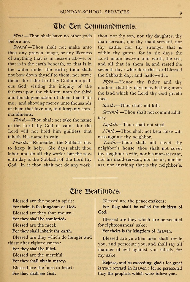 The Sunday School Hymnal: with offices of devotion page xiii
