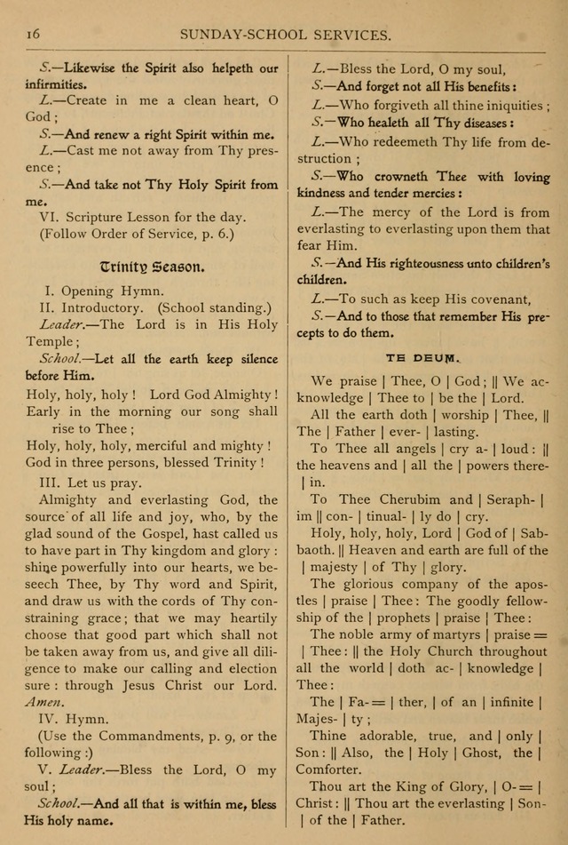 The Sunday School Hymnal: with offices of devotion page xx