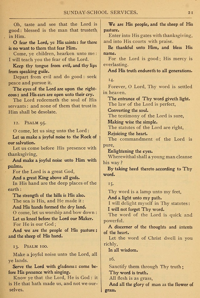 The Sunday School Hymnal: with offices of devotion page xxv