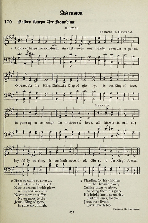 Services and Songs: for use in the Junior Department of the Church School page 171