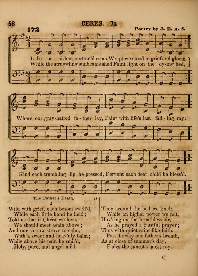 The Sabbath School Lute: a selection of hymns and appropriate melodies, adapted to the wants of Sabbath schools, families and social meetings page 58