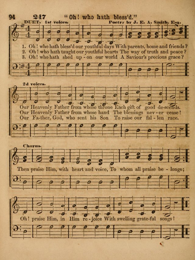 The Sabbath School Lute: a selection of hymns and appropriate melodies, adapted to the wants of Sabbath schools, families and social meetings page 94