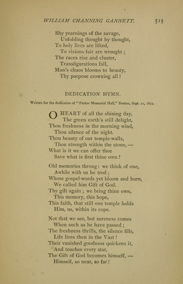 Singers and Songs of the Liberal Faith page 516