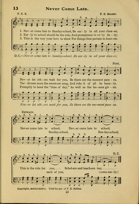 Sunny Songs for Little Folks Number One page 13