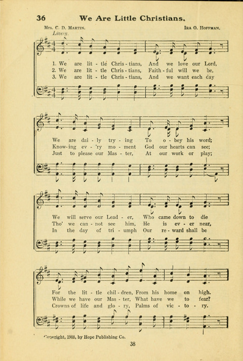 Sunny Songs for Little Folks Number One page 36