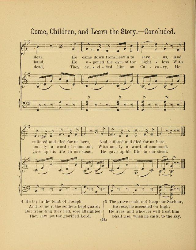 Sacred Songs for Little Singers: a collection adapted to primary classes in Sabbath-schools page 28