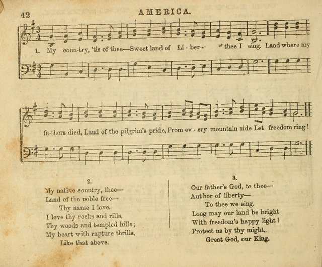 The Sunday-School Music Book: enlarged page 42