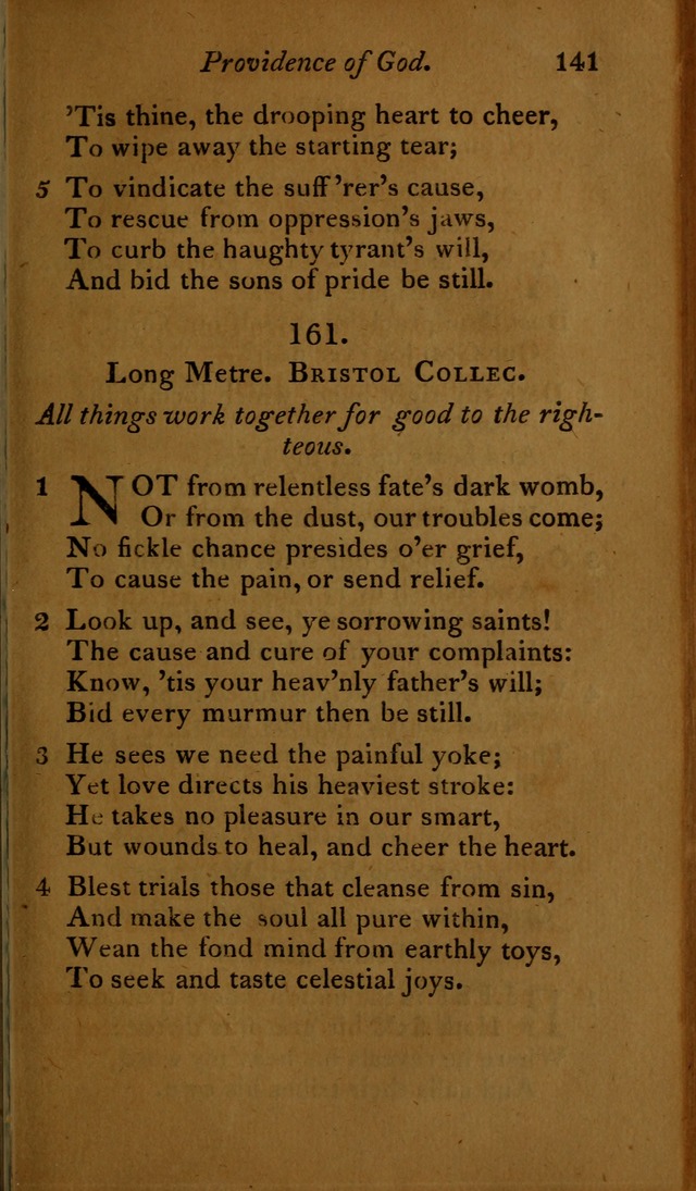 A Selection of Sacred Poetry: consisting of psalms and hymns, from Watts, Doddridge, Merrick, Scott, Cowper, Barbauld, Steele ...compiled for  the use of the Unitarian Church in Philadelphia page 141