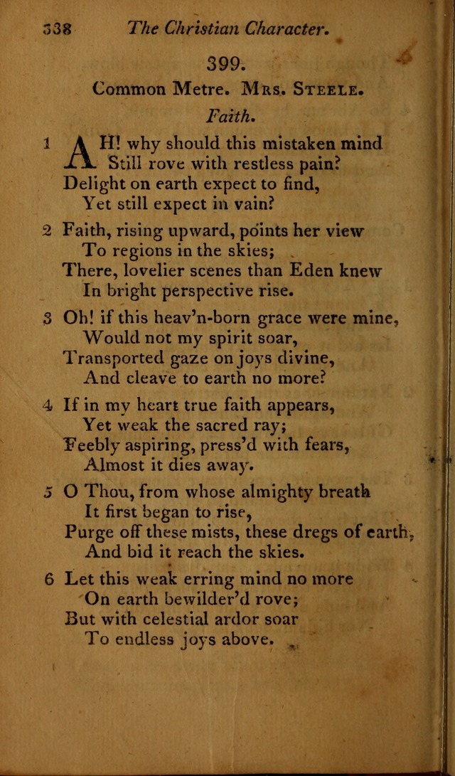 A Selection of Sacred Poetry: consisting of psalms and hymns, from Watts, Doddridge, Merrick, Scott, Cowper, Barbauld, Steele ...compiled for  the use of the Unitarian Church in Philadelphia page 338