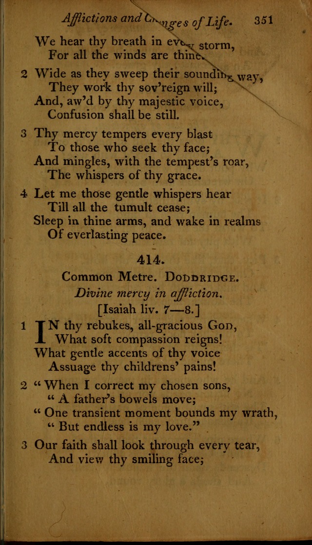 A Selection of Sacred Poetry: consisting of psalms and hymns, from Watts, Doddridge, Merrick, Scott, Cowper, Barbauld, Steele ...compiled for  the use of the Unitarian Church in Philadelphia page 351