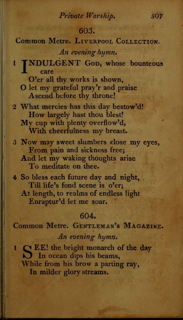 A Selection of Sacred Poetry: consisting of psalms and hymns, from Watts, Doddridge, Merrick, Scott, Cowper, Barbauld, Steele ...compiled for  the use of the Unitarian Church in Philadelphia page 507