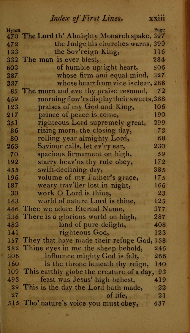 A Selection of Sacred Poetry: consisting of psalms and hymns, from Watts, Doddridge, Merrick, Scott, Cowper, Barbauld, Steele ...compiled for  the use of the Unitarian Church in Philadelphia page xxvii