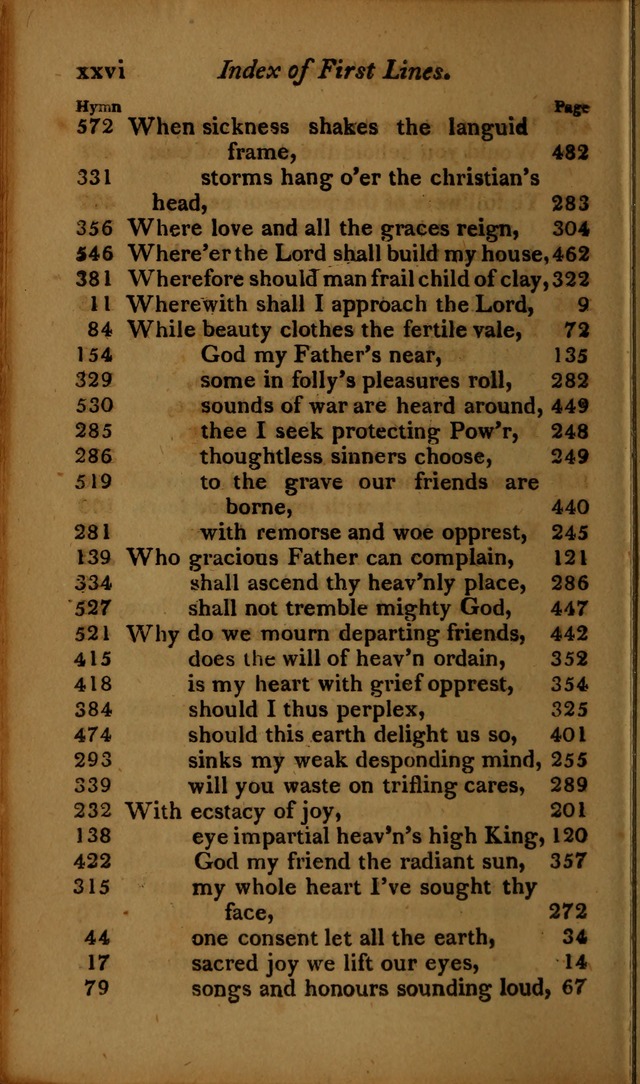 A Selection of Sacred Poetry: consisting of psalms and hymns, from Watts, Doddridge, Merrick, Scott, Cowper, Barbauld, Steele ...compiled for  the use of the Unitarian Church in Philadelphia page xxx