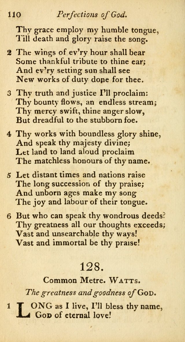 A Selection of Sacred Poetry: consisting of psalms and hymns from Watts, Doddridge, Merrick, Scott, Cowper, Barbauld, Steele, and others (2nd ed.) page 110