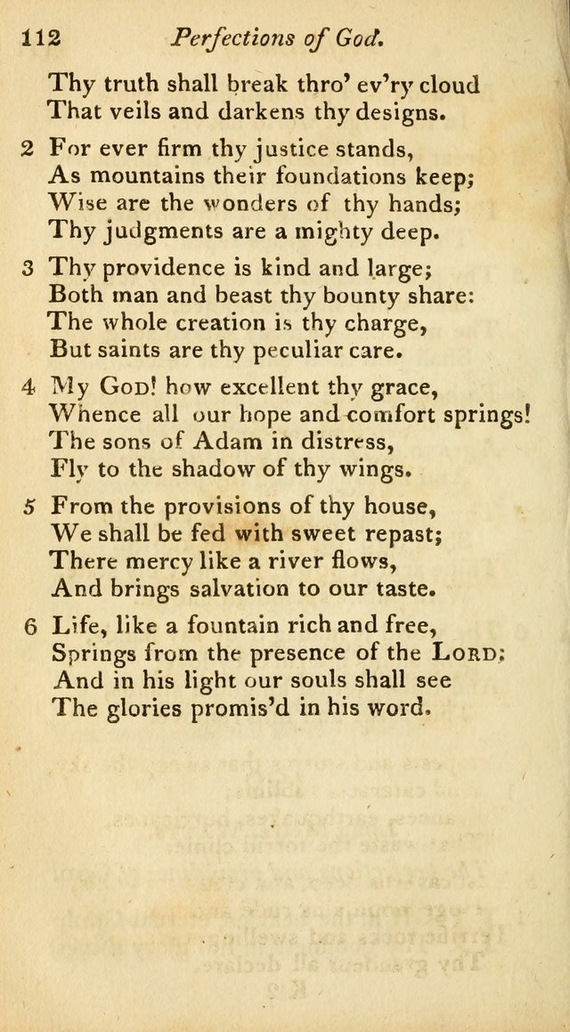 A Selection of Sacred Poetry: consisting of psalms and hymns from Watts, Doddridge, Merrick, Scott, Cowper, Barbauld, Steele, and others (2nd ed.) page 112