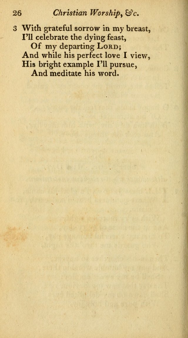 A Selection of Sacred Poetry: consisting of psalms and hymns from Watts, Doddridge, Merrick, Scott, Cowper, Barbauld, Steele, and others (2nd ed.) page 26