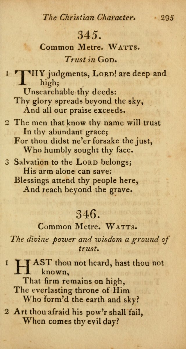A Selection of Sacred Poetry: consisting of psalms and hymns from Watts, Doddridge, Merrick, Scott, Cowper, Barbauld, Steele, and others (2nd ed.) page 295