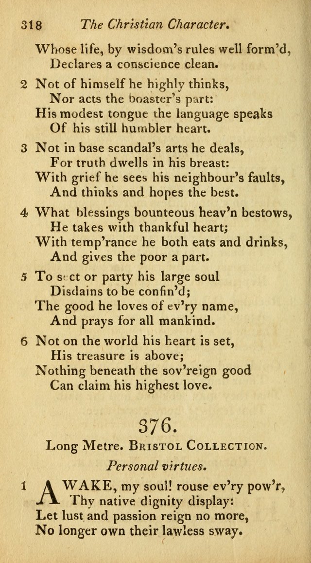 A Selection of Sacred Poetry: consisting of psalms and hymns from Watts, Doddridge, Merrick, Scott, Cowper, Barbauld, Steele, and others (2nd ed.) page 318