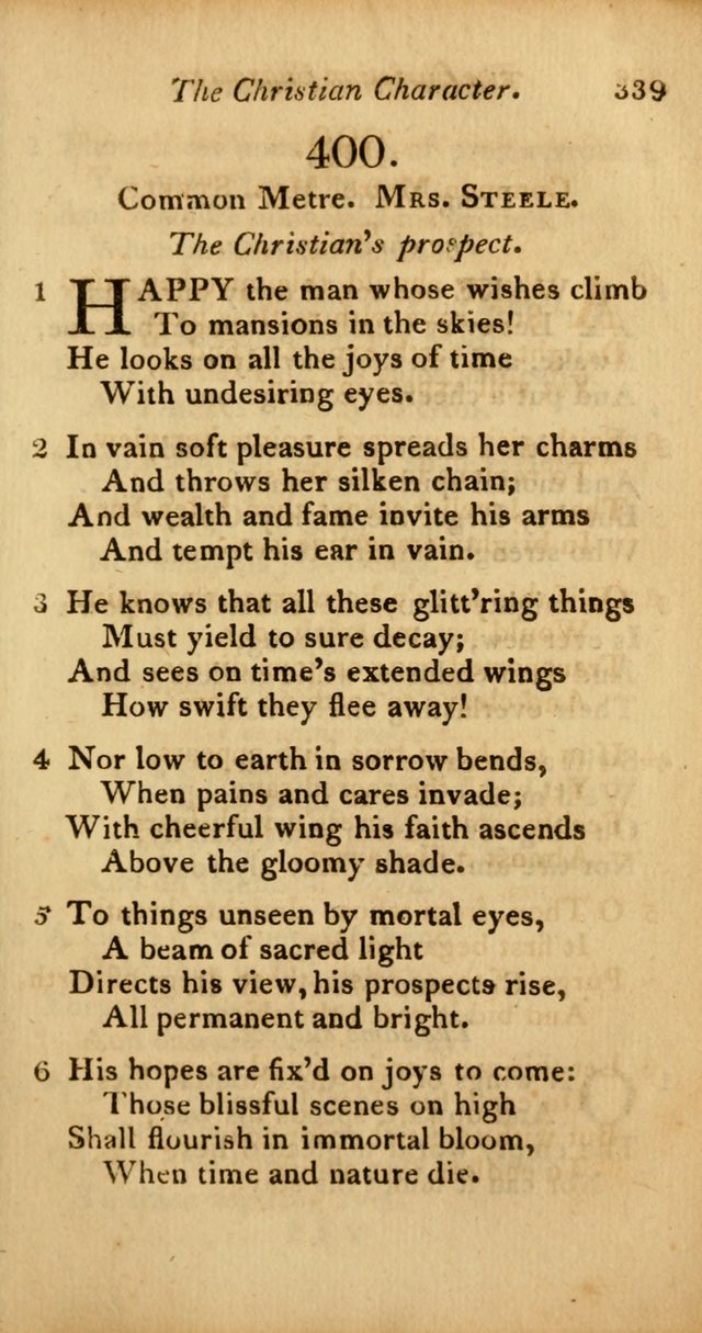 A Selection of Sacred Poetry: consisting of psalms and hymns from Watts, Doddridge, Merrick, Scott, Cowper, Barbauld, Steele, and others (2nd ed.) page 339