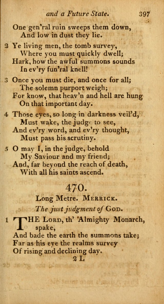 A Selection of Sacred Poetry: consisting of psalms and hymns from Watts, Doddridge, Merrick, Scott, Cowper, Barbauld, Steele, and others (2nd ed.) page 397