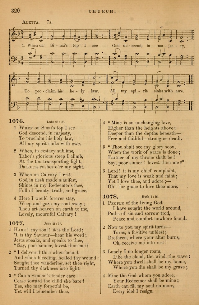 Songs for the Sanctuary; or Psalms and Hymns for Christian Worship (Baptist Ed.) page 321