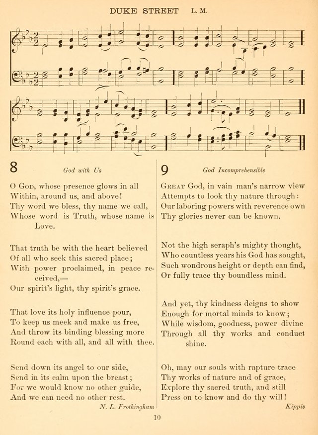 Sacred Songs For Public Worship: a hymn and tune book page 10