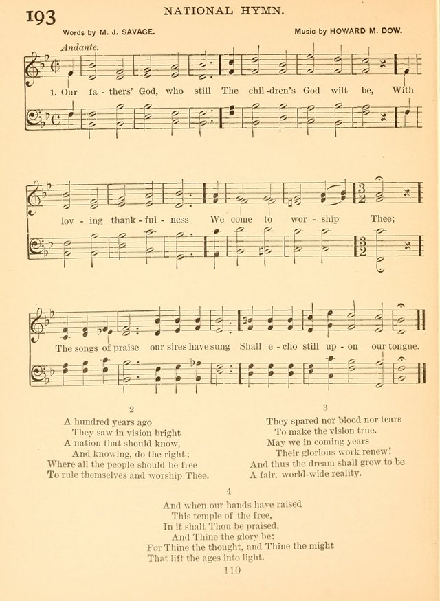 Sacred Songs For Public Worship: a hymn and tune book page 110