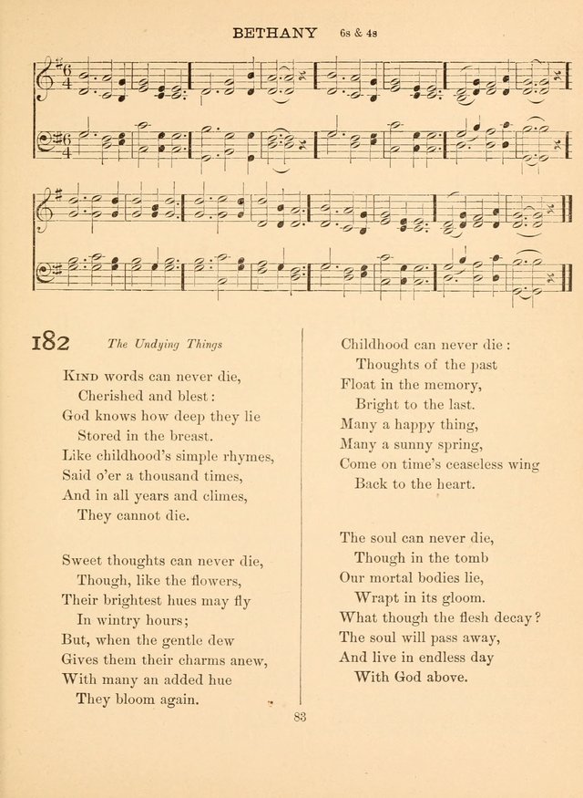 Sacred Songs For Public Worship: a hymn and tune book page 83