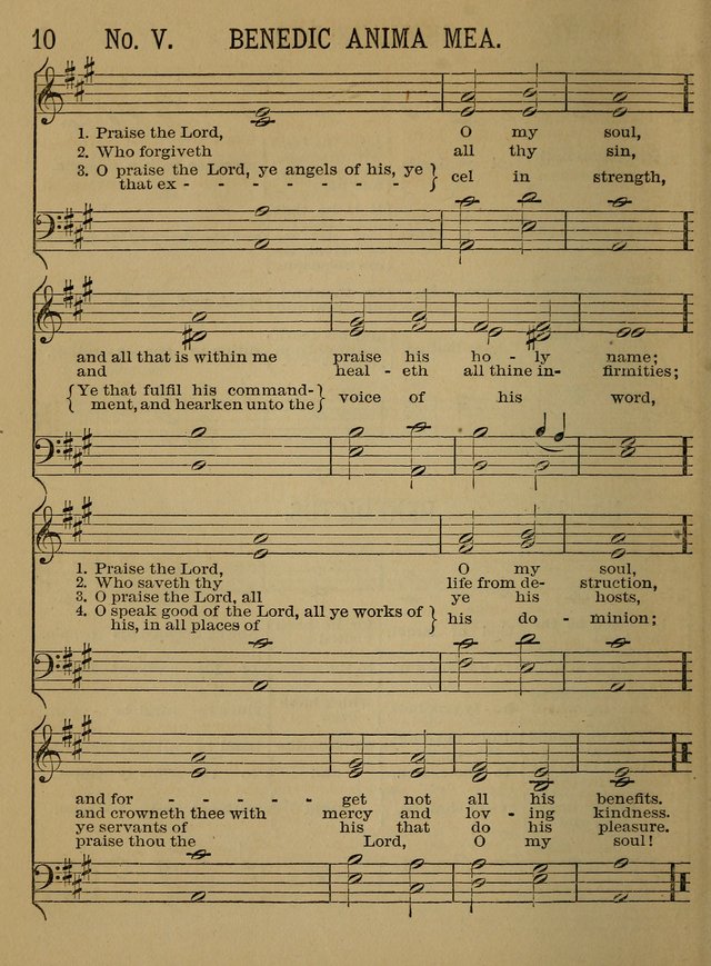Sunday-School Songs: a new collection of hymns and tunes specially prepared for the use of Sunday-schools and for social and family worship. (3rd. ed.) page 10
