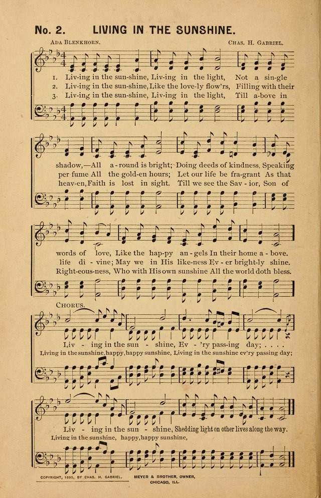 Sunshine: songs for Sunday schools page 2