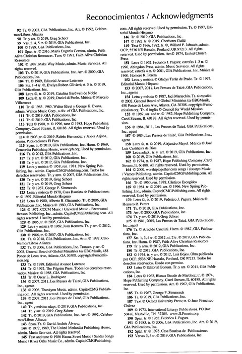 Santo, Santo, Santo: cantos para el pueblo de Dios = Holy, Holy, Holy: songs for the people of God page 1090