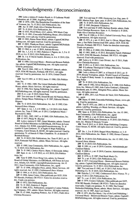 Santo, Santo, Santo: cantos para el pueblo de Dios = Holy, Holy, Holy: songs for the people of God page 1091