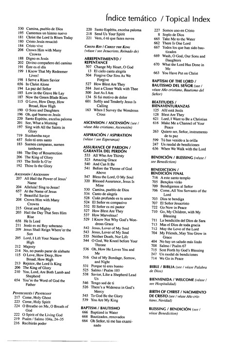 Santo, Santo, Santo: cantos para el pueblo de Dios = Holy, Holy, Holy: songs for the people of God page 1126