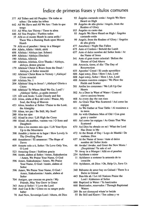 Santo, Santo, Santo: cantos para el pueblo de Dios = Holy, Holy, Holy: songs for the people of God page 1160