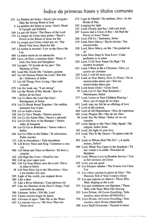 Santo, Santo, Santo: cantos para el pueblo de Dios = Holy, Holy, Holy: songs for the people of God page 1170