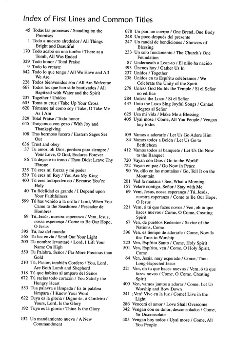Santo, Santo, Santo: cantos para el pueblo de Dios = Holy, Holy, Holy: songs for the people of God page 1179